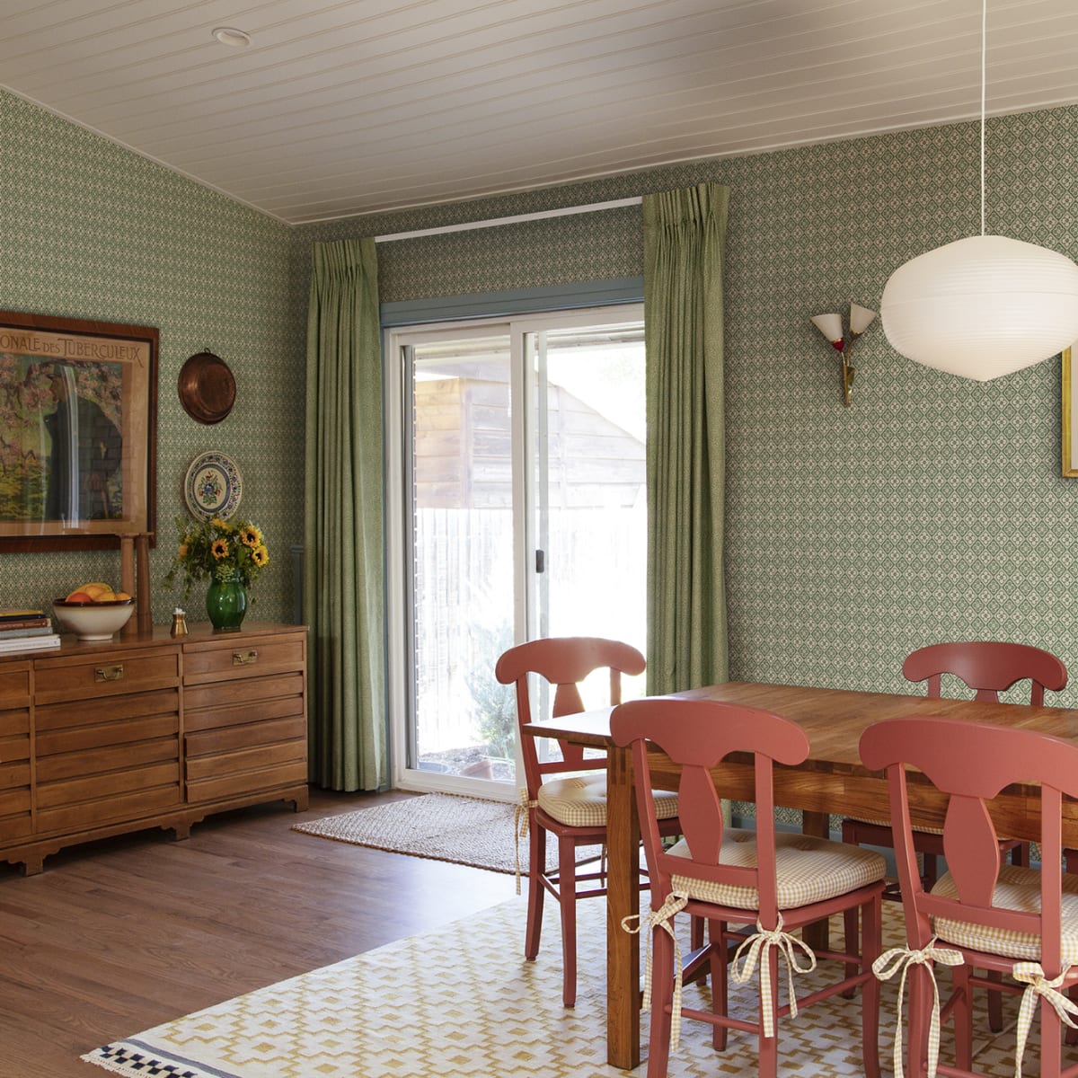 Lyckan Wallpaper - Emerald - Sandberg - S10153 - Premier Wallcovering