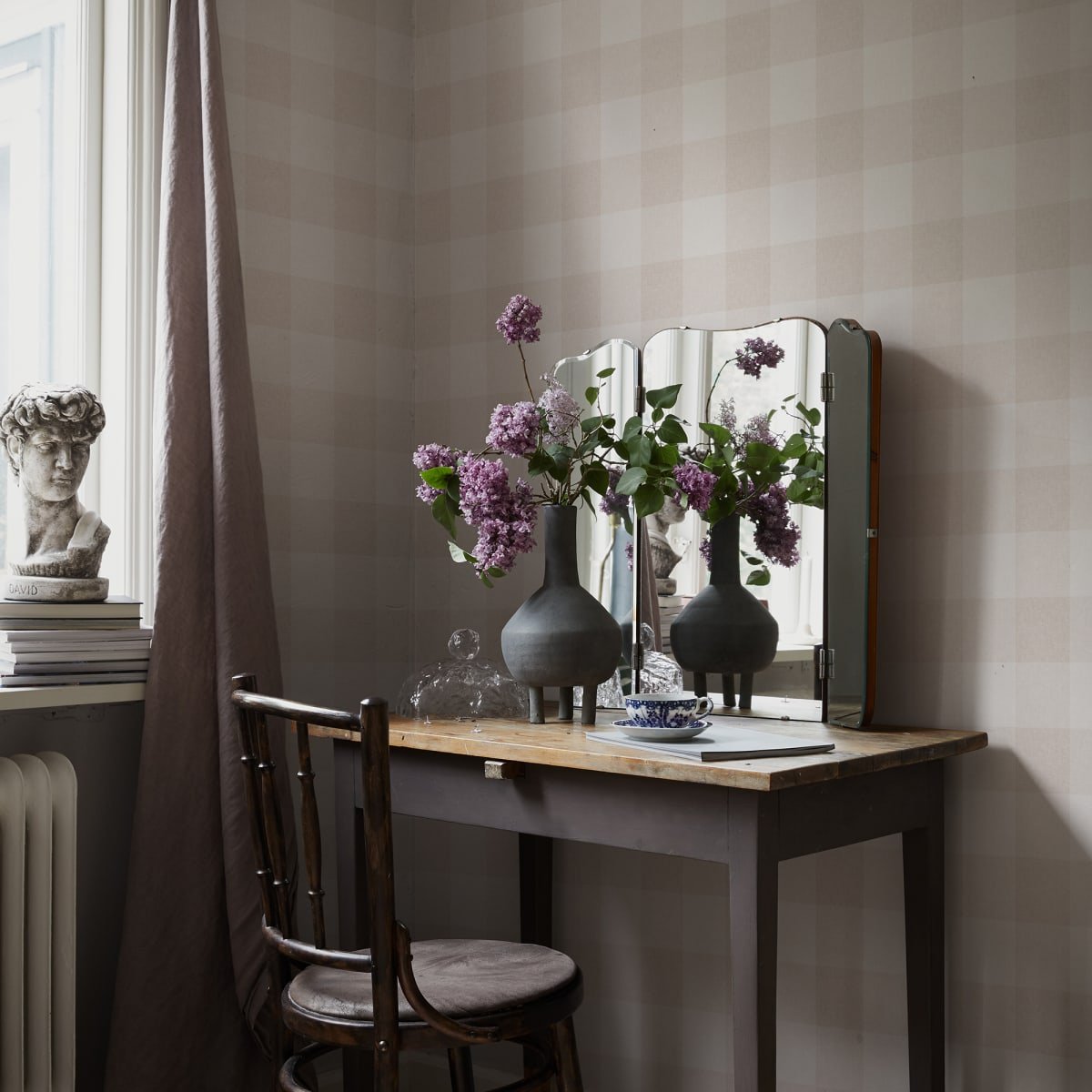 Lykke Wallpaper - Sandstone - Sandberg - S10213 - Premier Wallcovering