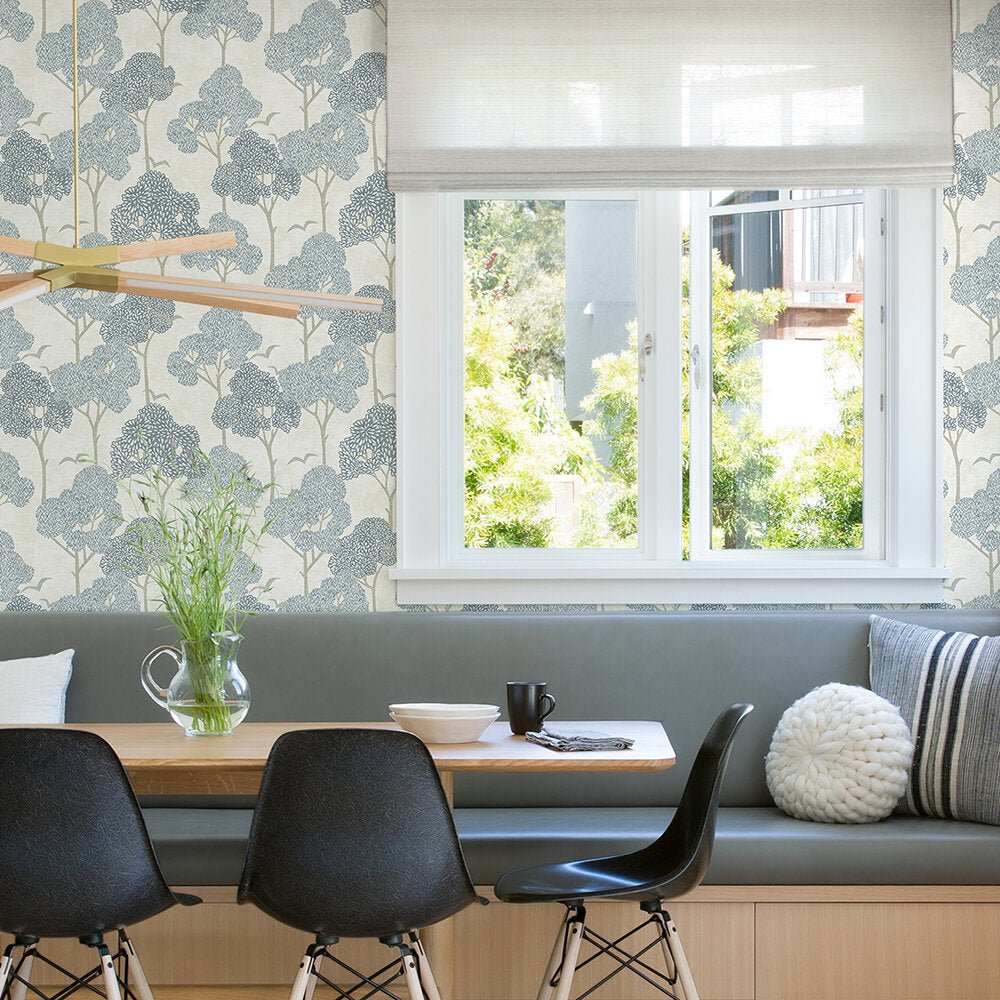Lykke Wallpaper - Blue - A Street Prints - FD26540 - Premier Wallcovering