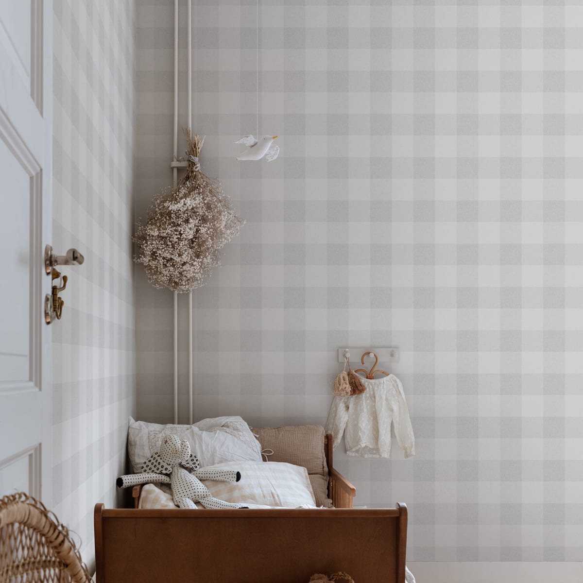 Lykke Wallpaper - Mineral Gray - Sandberg - S10212 - Premier Wallcovering