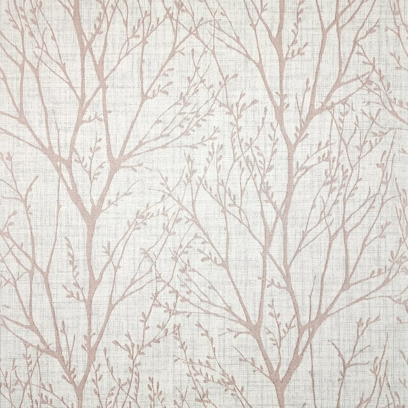 Lynford Trees Wallpaper - Blush - Crown - M1874 - Premier Wallcovering