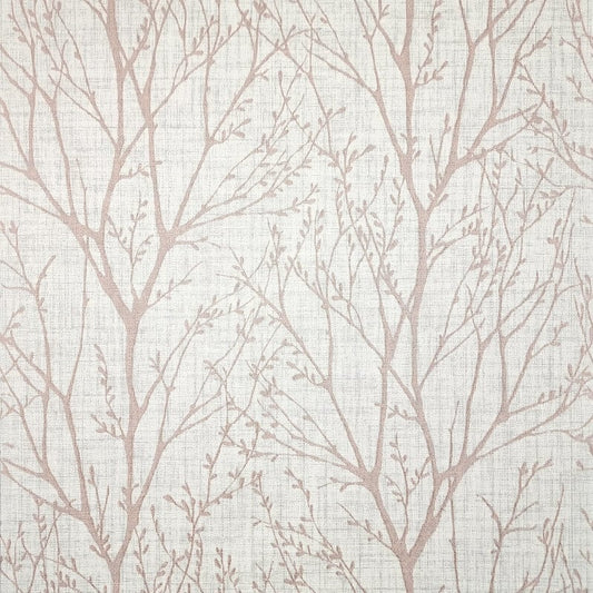 Lynford Trees Wallpaper - Blush - Crown - M1874 - Premier Wallcovering