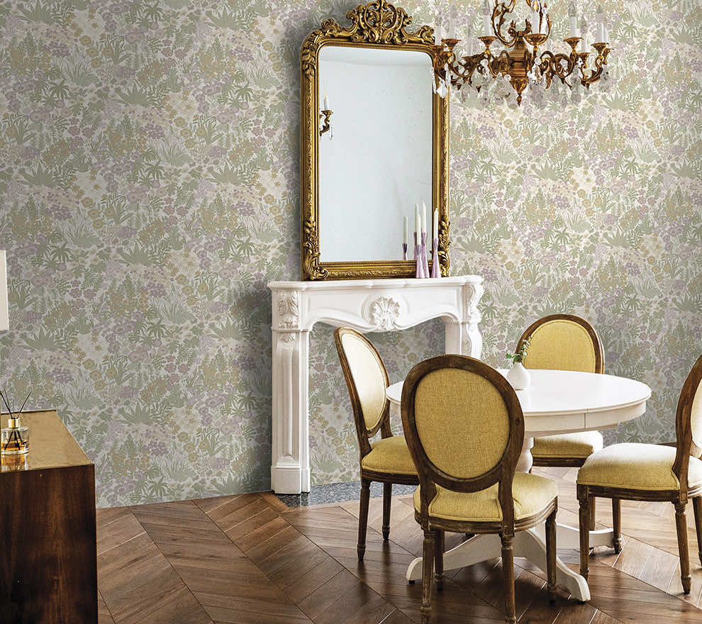 Lysandra Wallpaper - Cream / Heather - Holden Décor - 91923 - Premier Wallcovering