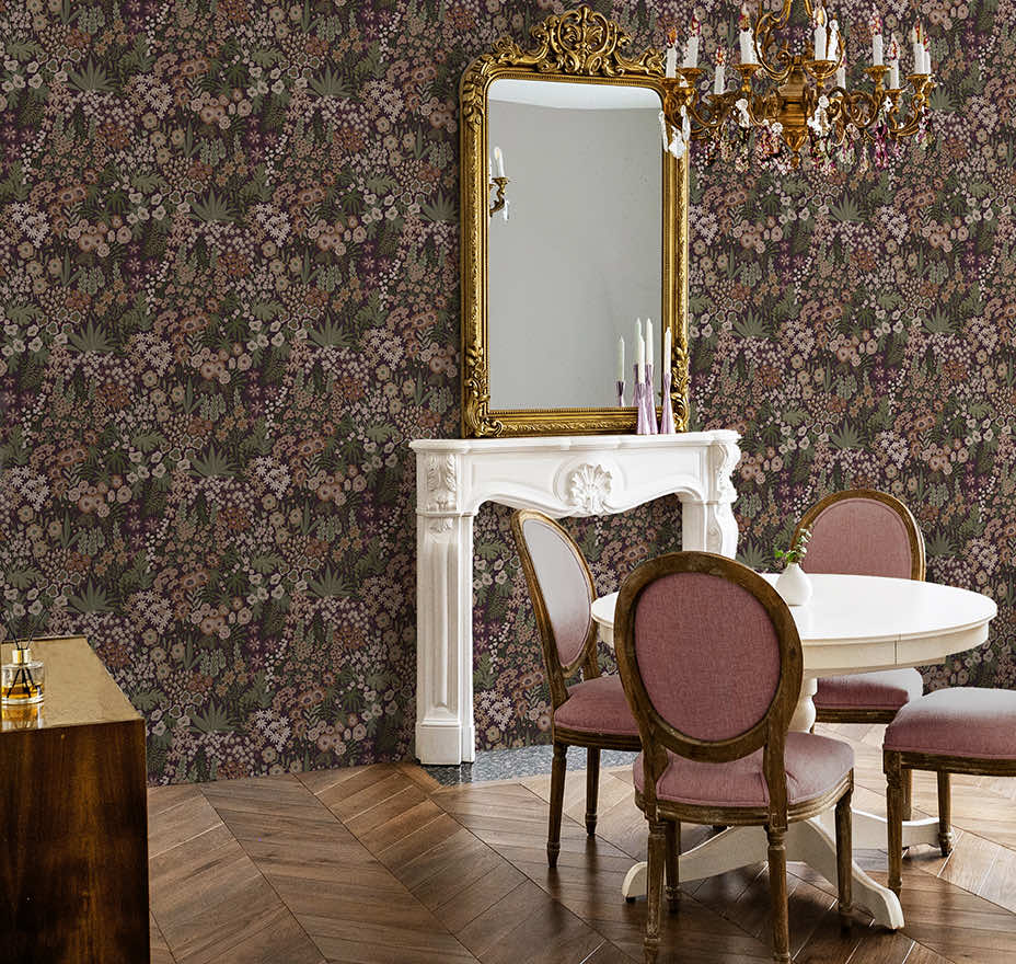 Lysandra Wallpaper - Mulberry - Holden Décor - 91922 - Premier Wallcovering