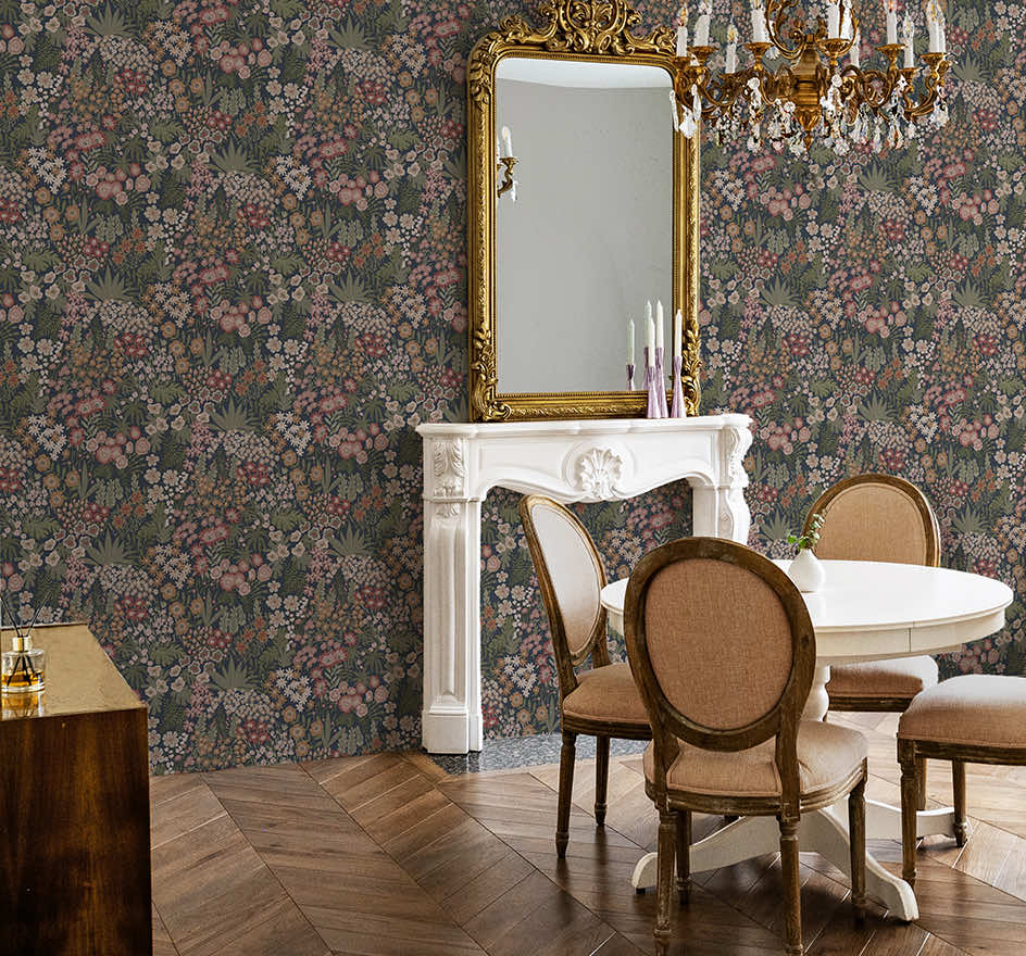 Lysandra Wallpaper - Navy / Multi - Holden Décor - 91921 - Premier Wallcovering