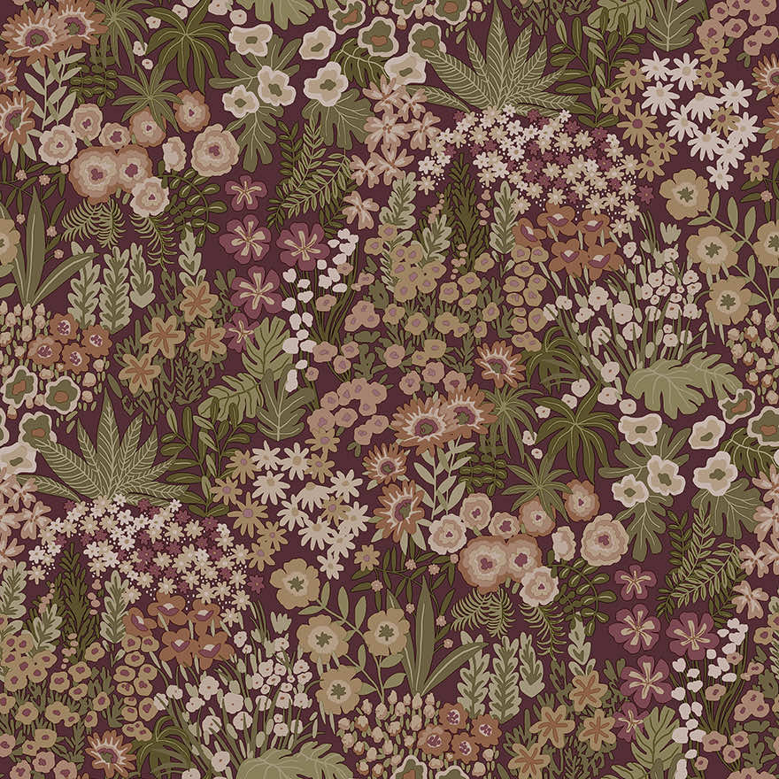 Lysandra Wallpaper - Mulberry - Holden Décor - 91922 - Premier Wallcovering