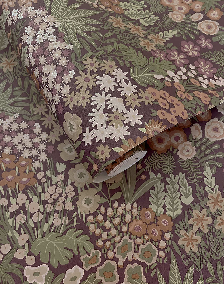 Lysandra Wallpaper - Mulberry - Holden Décor - 91922 - Premier Wallcovering
