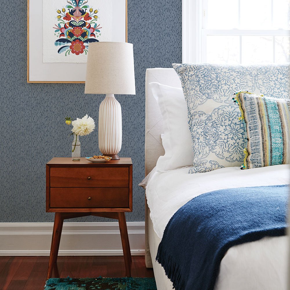 Mackintosh Wallpaper - Indigo - A Street Prints - FD26127 - Premier Wallcovering