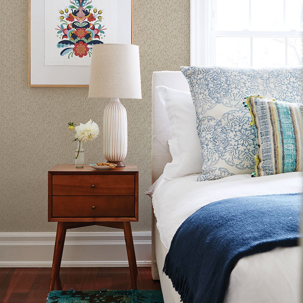 Mackintosh Wallpaper - Tan - A Street Prints - FD26132 - Premier Wallcovering