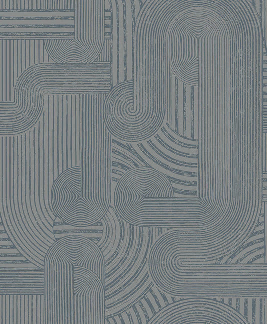 Macrame Wallpaper - Blue - Holden Décor - 65950 - Premier Wallcovering