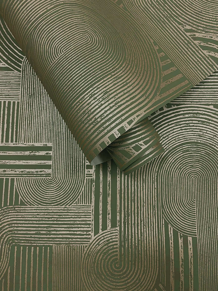 Macrame Wallpaper - Khaki - Holden Décor - 65953 - Premier Wallcovering