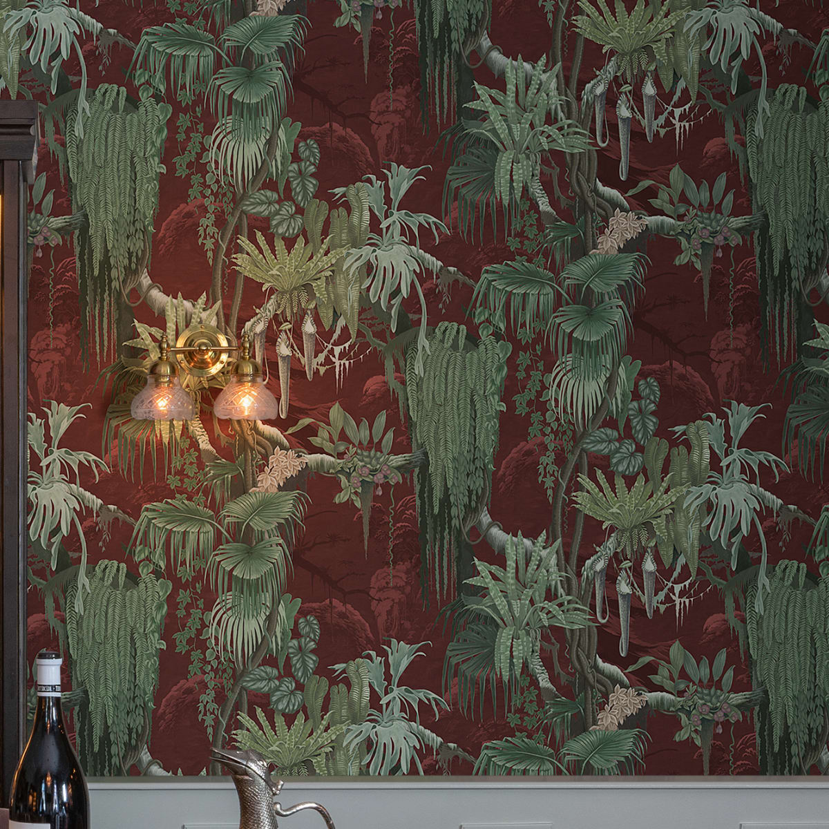 Madagascar Wallpaper - Rust - Rebel Walls - R17493 - Premier Wallcovering