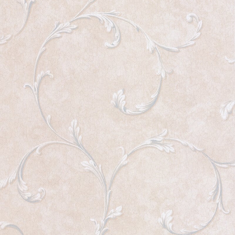 Madelyn Scroll Wallpaper - Blue/Stone - SK Filson - DE41453 - Premier Wallcovering