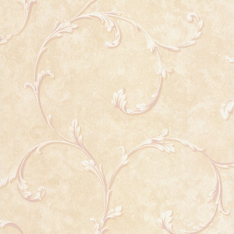 Madelyn Scroll Wallpaper - Stone/Beige - SK Filson - DE41452 - Premier Wallcovering