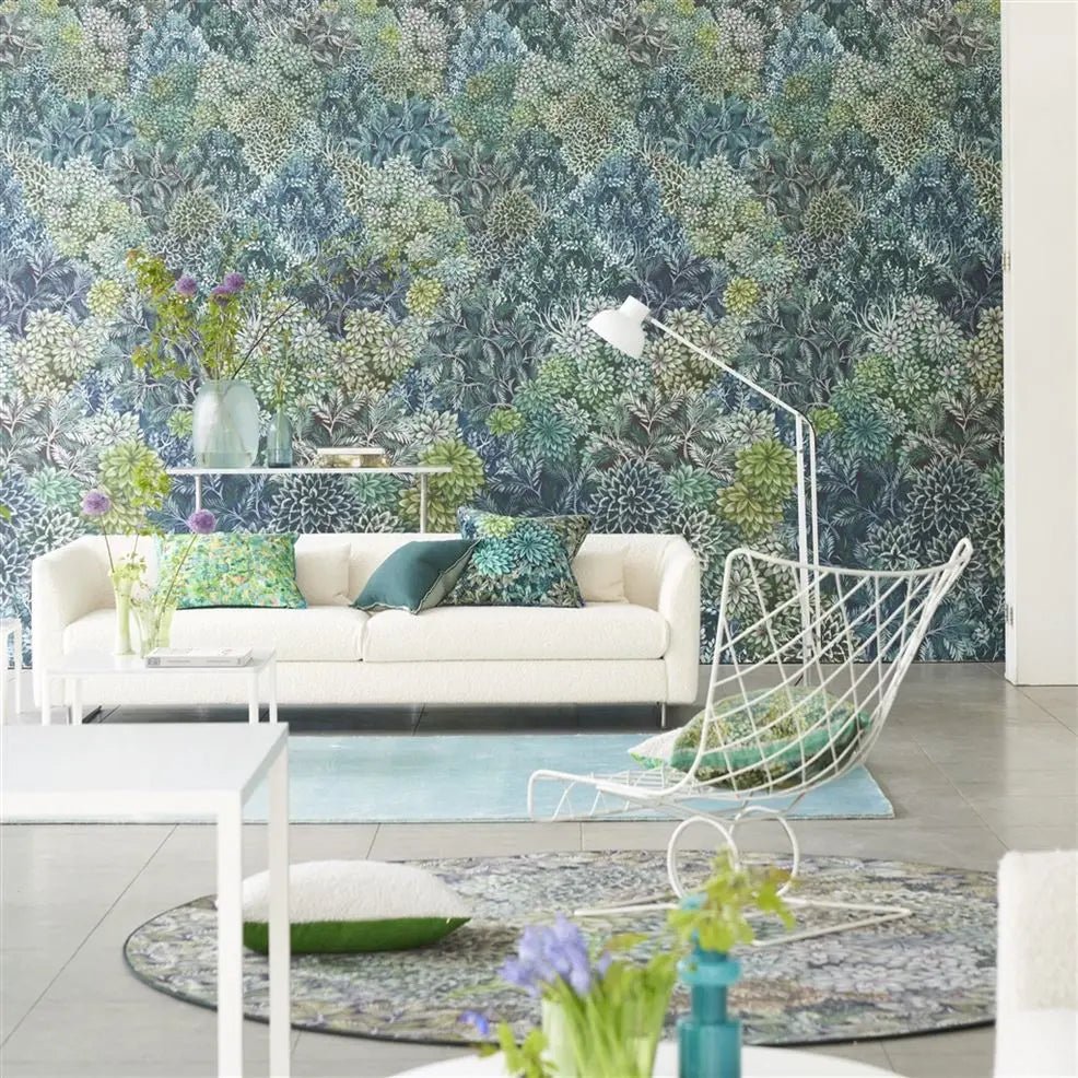 Madhya Wallpaper - Azure - Designers Guild - PDG1135/02 - Premier Wallcovering