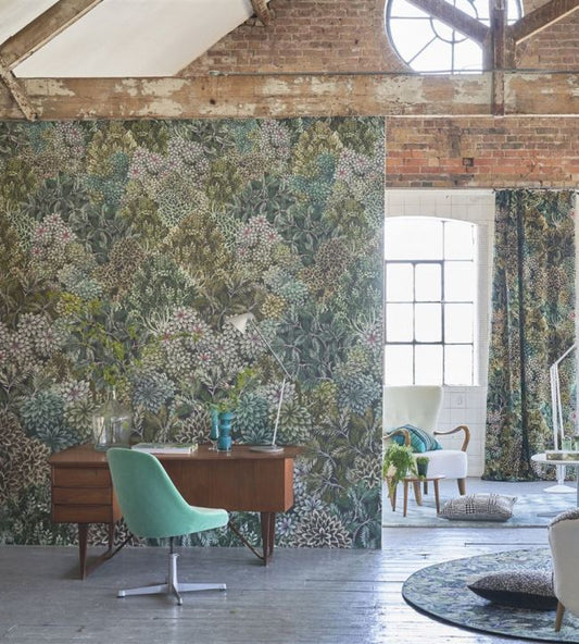 Madhya Wallpaper - Moss - PDG1135/01 - Designers Guild - Premier Wallcovering