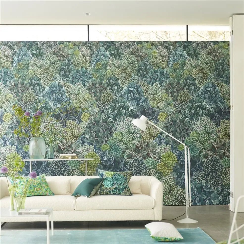Madhya Wallpaper - Azure - Designers Guild - PDG1135/02 - Premier Wallcovering