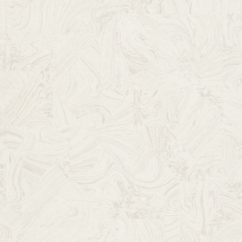Madoc Marble Abstract Metallic Wallpaper - White - Erismann - 10358 - 01 - Premier Wallcovering