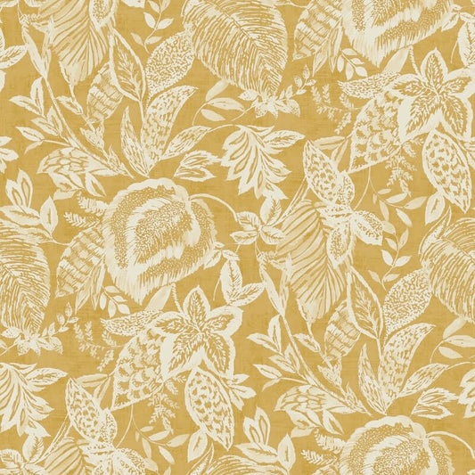 Mae Wild Leaves Wallpaper - Ochre - Grandeco - 171802 - Premier Wallcovering