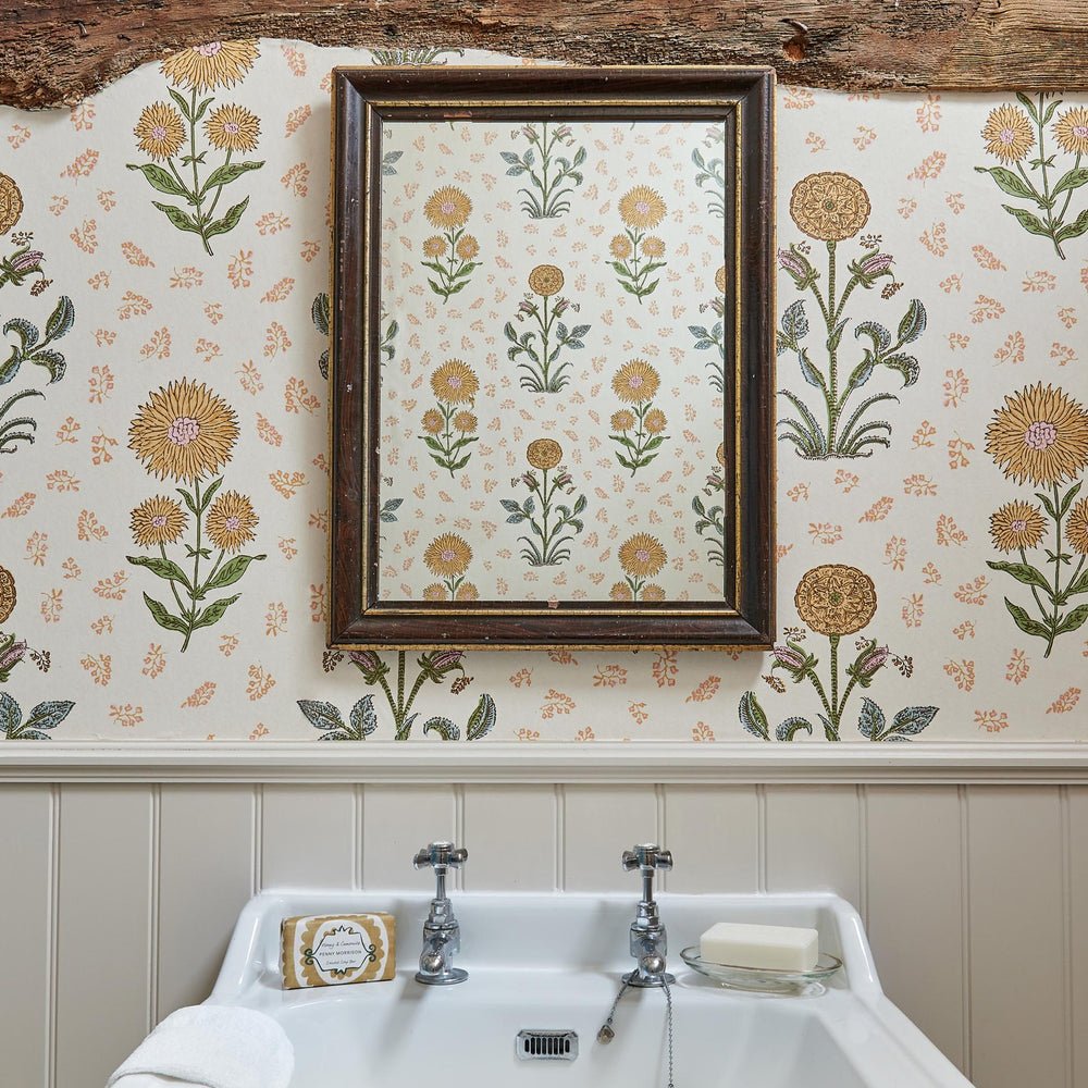 Magda Wallpaper - Yellow - Penny Morrison - MAGDA-YELLOW - Premier Wallcovering