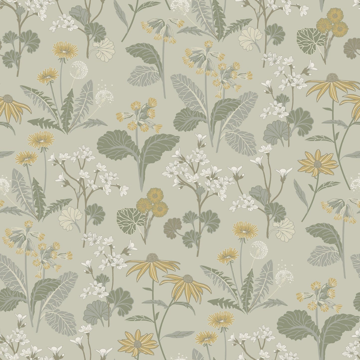 Magdalena Wallpaper - Light Green - Midbec - 92134 - Premier Wallcovering