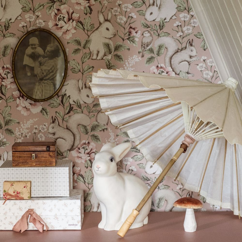 Magic Forest Wallpaper - Blush - Boråstapeter - 7476 - Premier Wallcovering