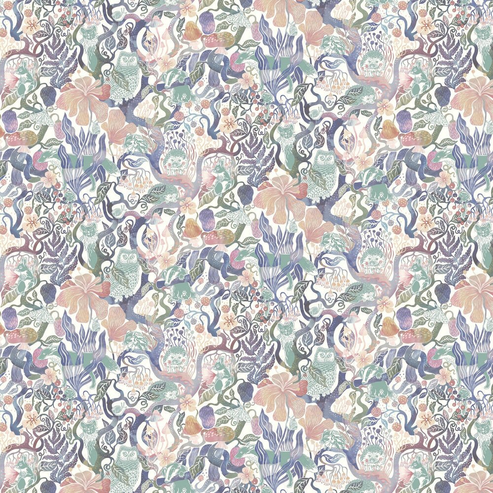 Magic Woods Wallpaper - Pink - Boråstapeter - 8148 - Premier Wallcovering