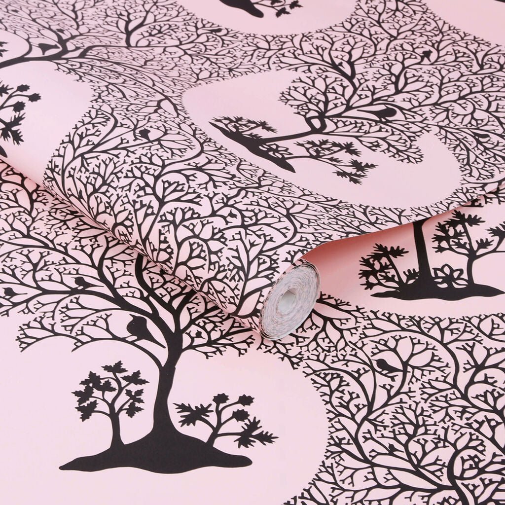 Magical Forest Wallpaper - Rose - Graham & Brown - 113475 - Premier Wallcovering