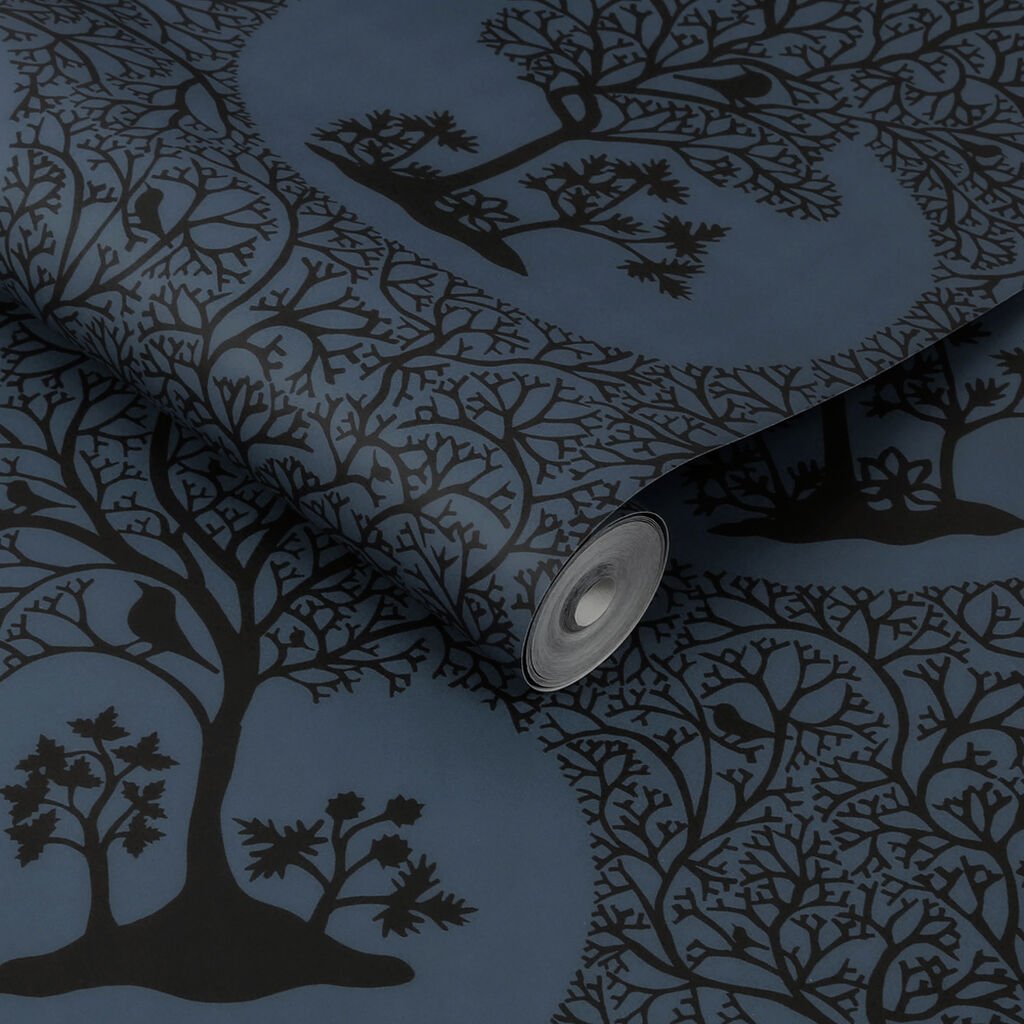 Magical Forest Wallpaper - Midnight - Graham & Brown - 113474 - Premier Wallcovering