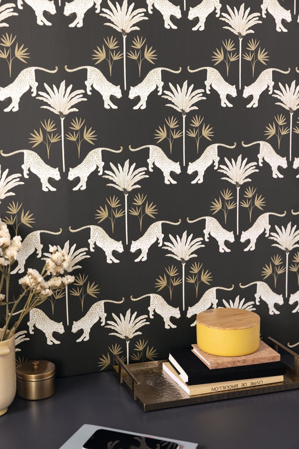 Magnifico Wallpaper - Noir - Caselio - 104279237 - Premier Wallcovering