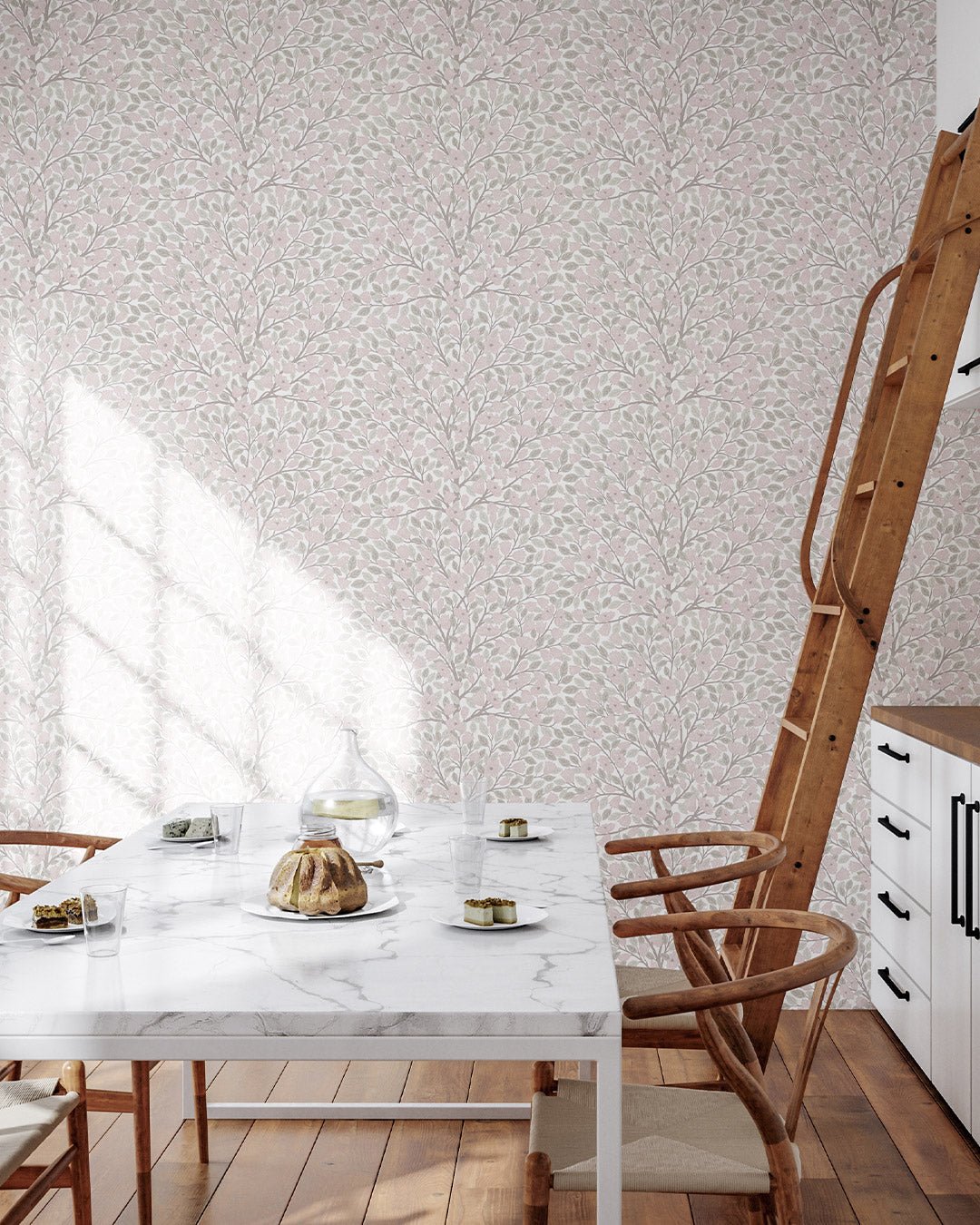 Magnolia Wallpaper - Pink - Midbec - 26007 - Premier Wallcovering