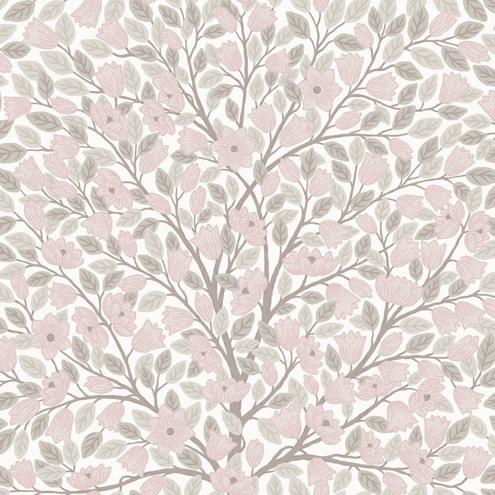 Magnolia Wallpaper - Pink - Midbec - 26007 - Premier Wallcovering
