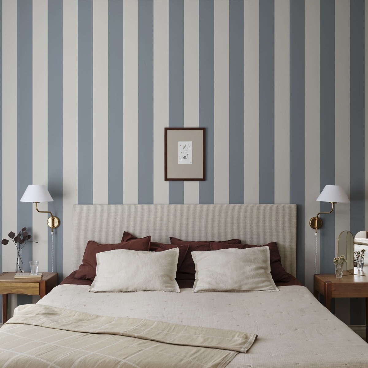 Magnus Wallpaper - Indigo Blue - Sandberg - S10105 - Premier Wallcovering