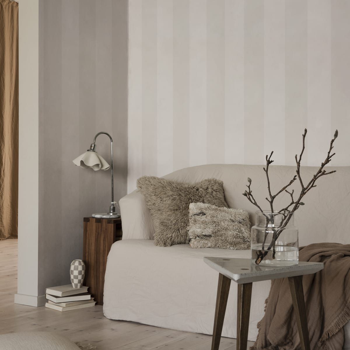 Magnus Wallpaper - Sandstone - Sandberg - 516-01 - Premier Wallcovering