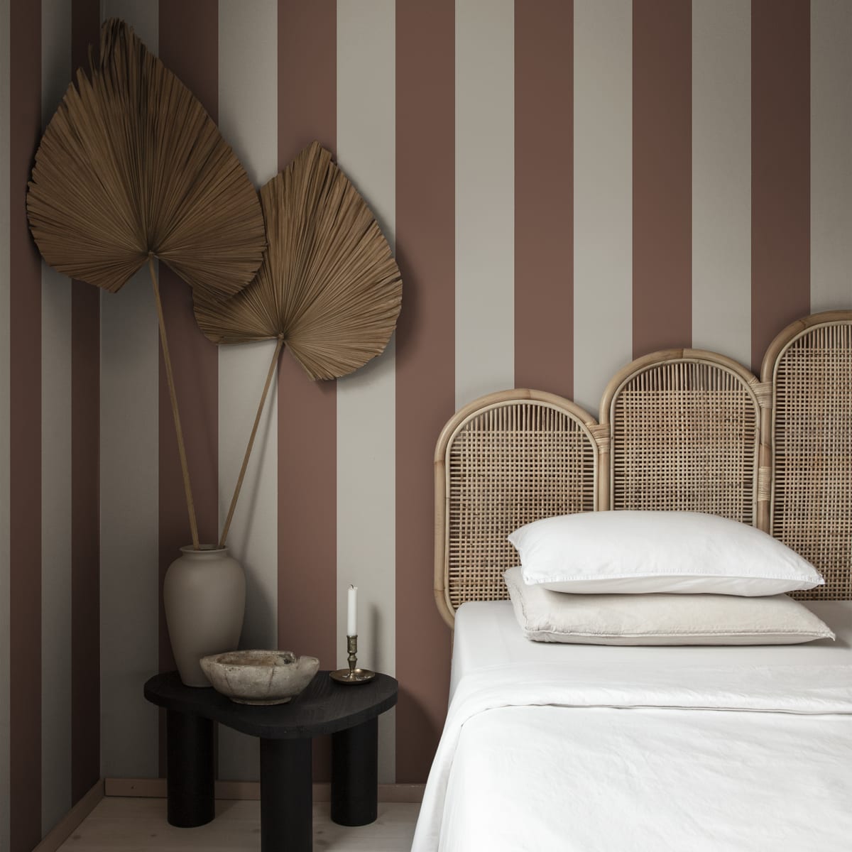 Magnus Wallpaper - Burgundy - Sandberg - S10104 - Premier Wallcovering