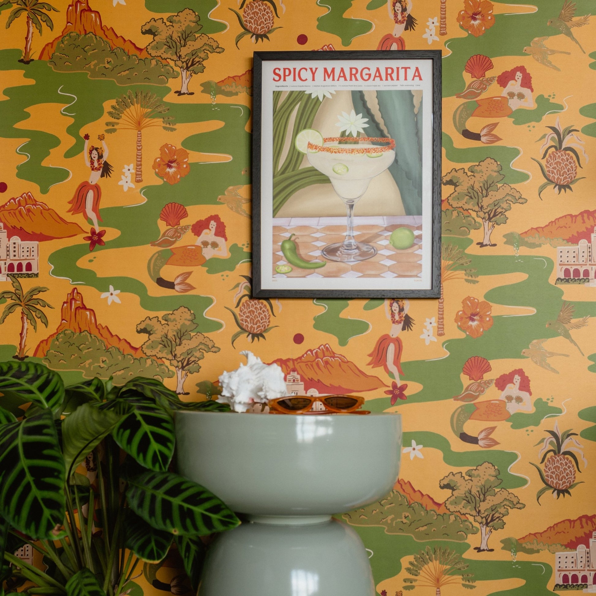 Mahalo Wallpaper - Pineapple - Wear The Walls - MAPY807652 - Premier Wallcovering