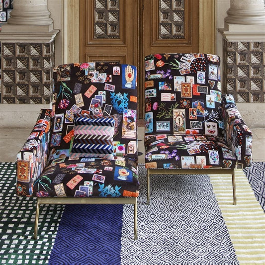 Maison De Jeu Fabric - Reglisse - Christian Lacroix - FCL2491/01 - Premier Wallcovering