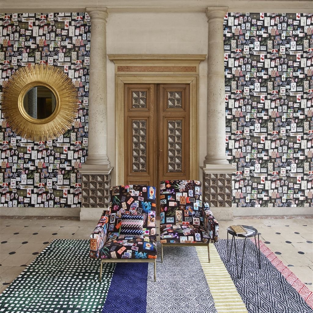 Maison De Jeu Fabric - Reglisse - Christian Lacroix - FCL2491/01 - Premier Wallcovering