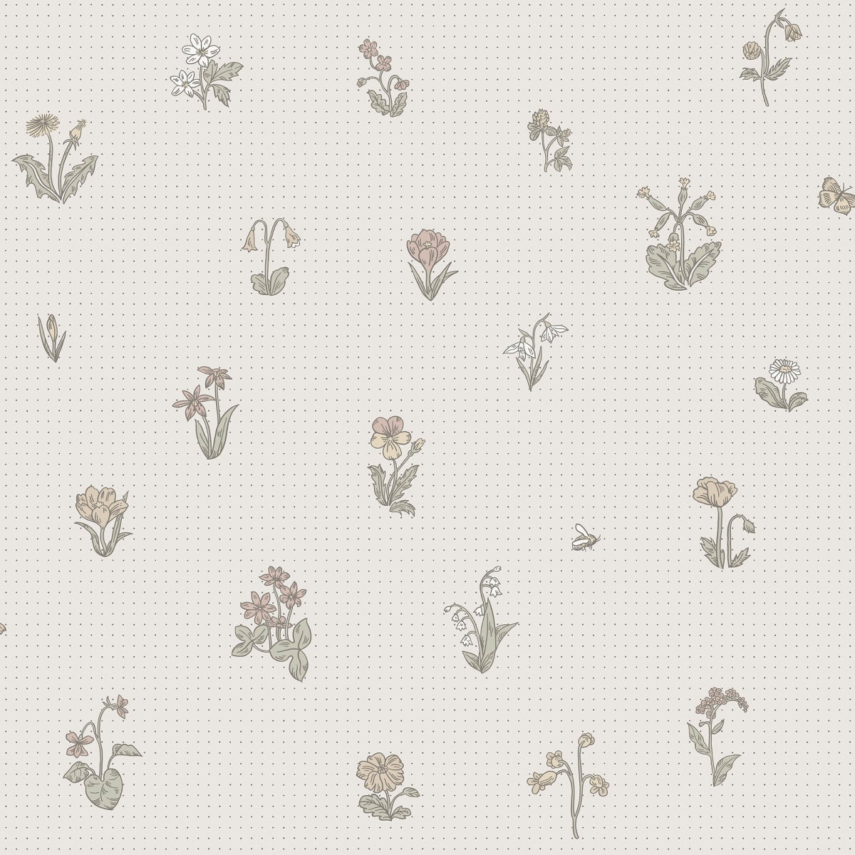 Maja Wallpaper - Pastel - Sandberg - 841-11 - Premier Wallcovering