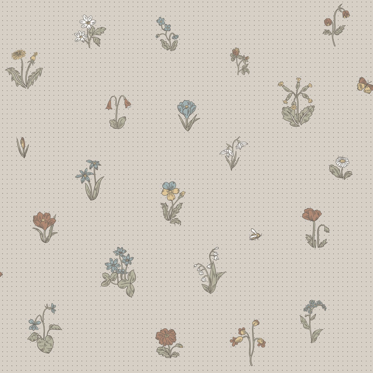Maja Wallpaper - Clay - Sandberg - 841-19 - Premier Wallcovering