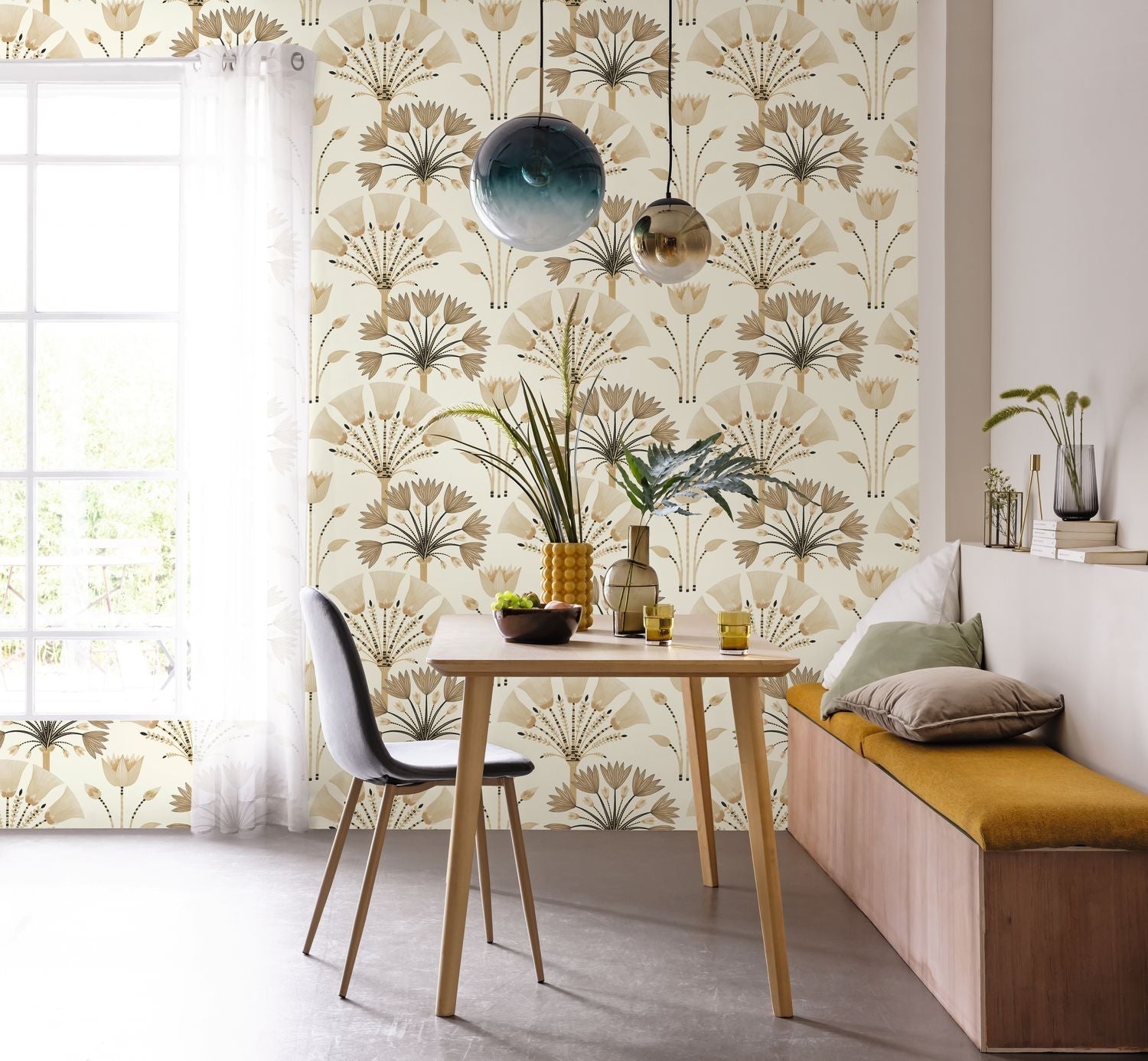 Majestic Wallpaper - Beige - Caselio - 105271026 - Premier Wallcovering