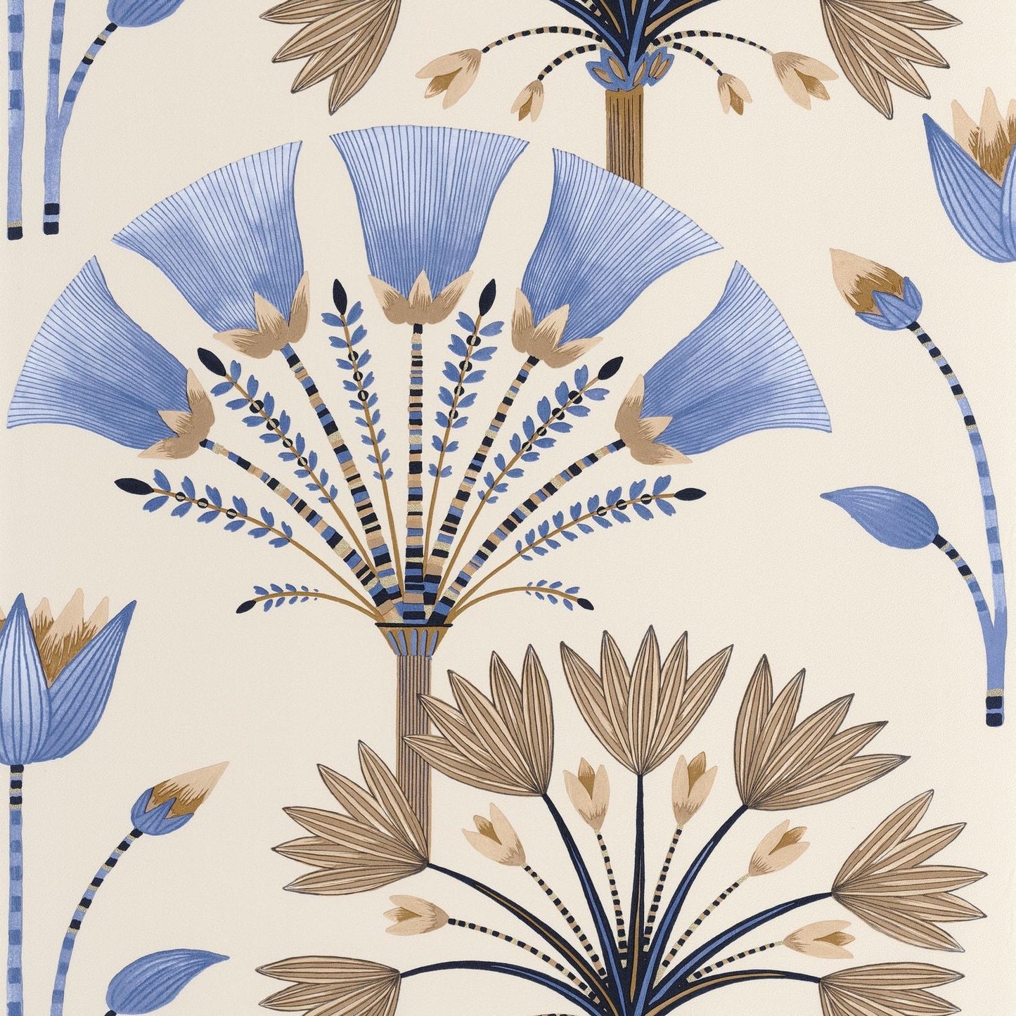 Majestic Wallpaper - Bleu Canard - Caselio - 105276142 - Premier Wallcovering