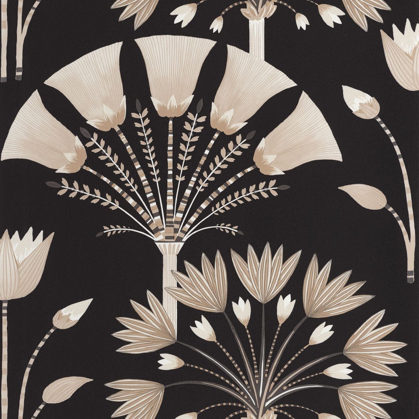 Majestic Wallpaper - Noir - Caselio - 105279024 - Premier Wallcovering