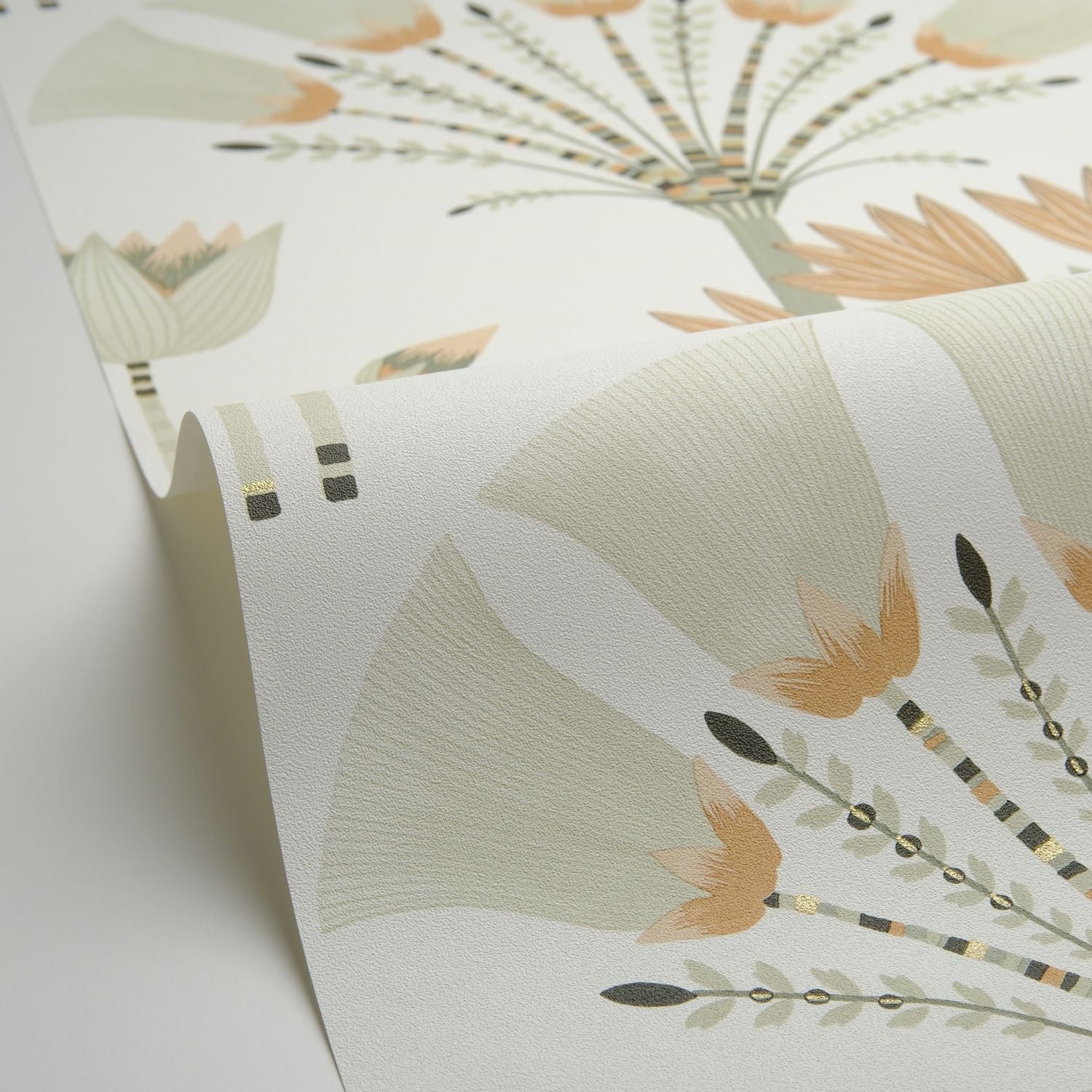 Majestic Wallpaper - Vert Amande - Caselio - 105277029 - Premier Wallcovering