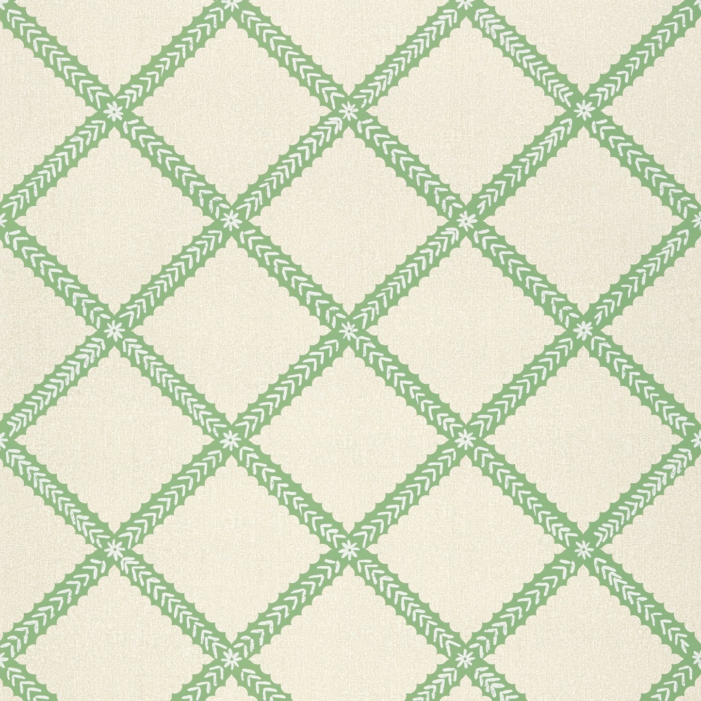 Majuli Trellis Wallpaper - Green - Thibaut - T88747 - Premier Wallcovering