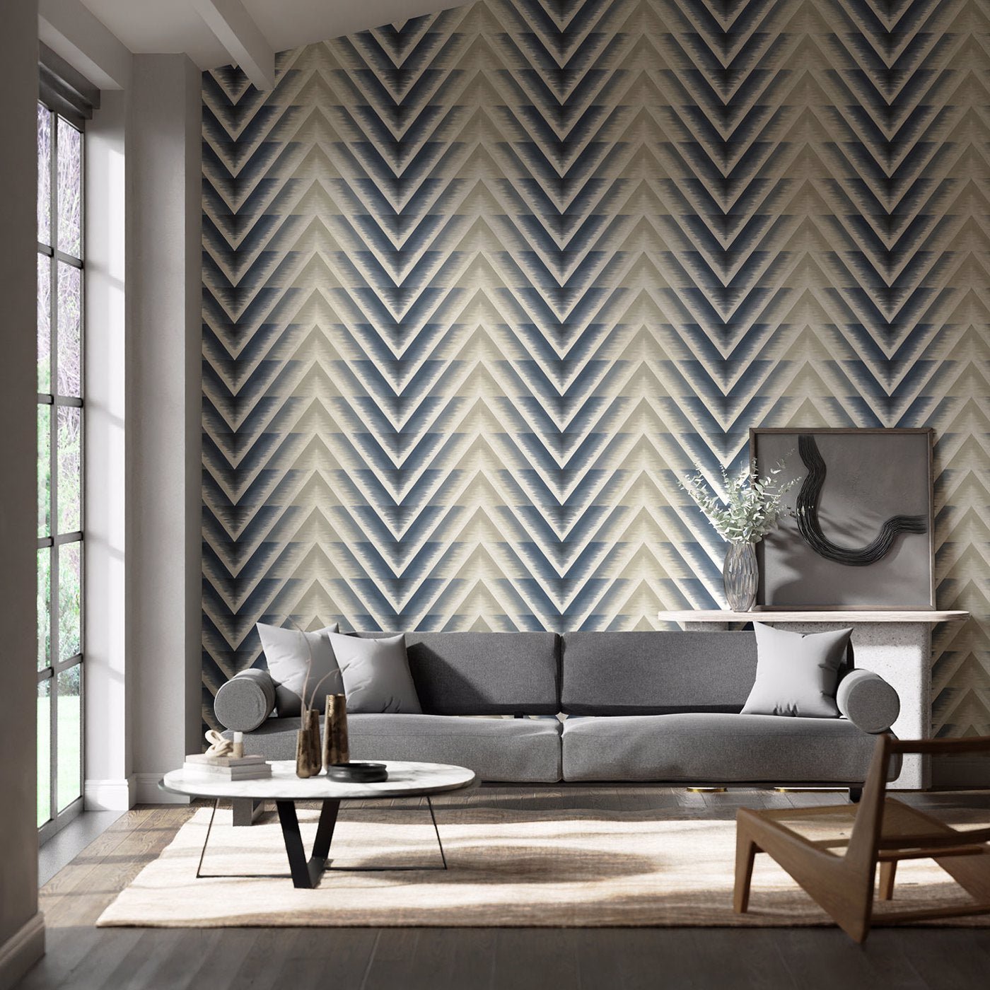 Makalu Wallpaper - Moonlight - Harlequin - HMFW111584 - Premier Wallcovering