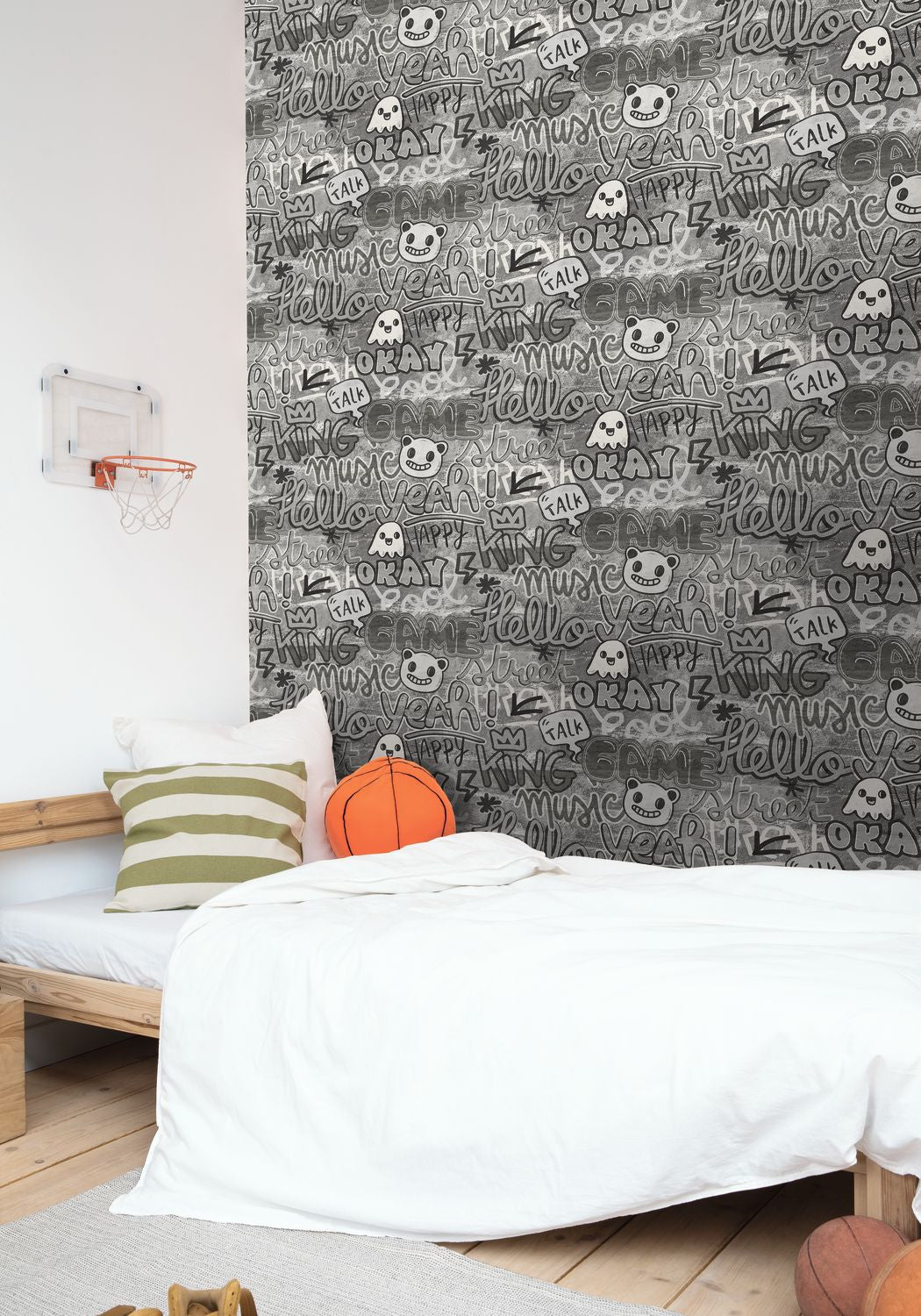 Make It Fun Wallpaper - Noir - Caselio - 103309009 - Premier Wallcovering