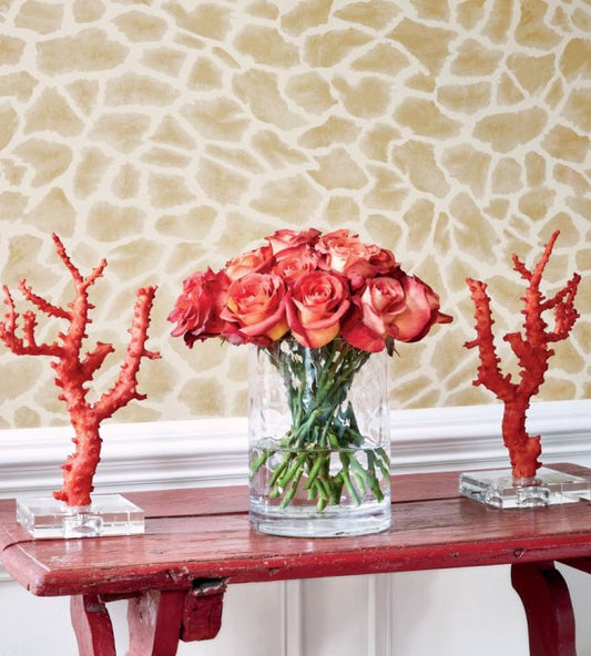 Makena Wallpaper - Tobacco - Thibaut - T10219 - Premier Wallcovering