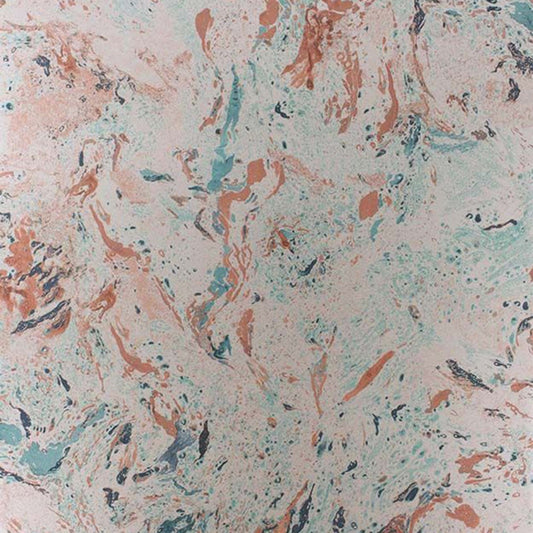 Makrana Wallpaper - 
Saffron/Turquoise - Matthew Williamson - W6956-03 - Premier Wallcovering