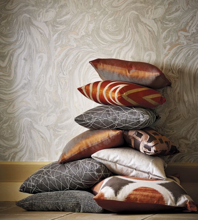 Makrana Wallpaper - Stone - HMOW110915 - Harlequin - Premier Wallcovering